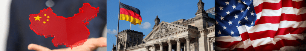 China, Eurozone and US markets